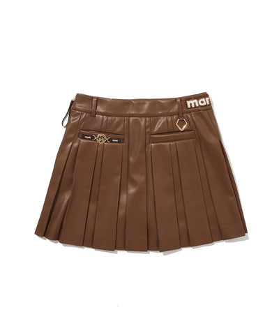 W GN SOLID PLEATS WOVEN SKIRT LR3IE72F