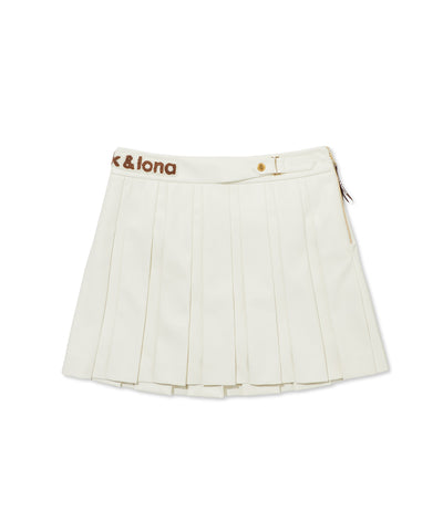 W GN SOLID PLEATS WOVEN SKIRT LR3IE72F