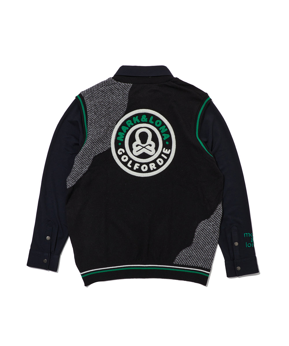 M GN LAYERED VEST LS POLO LR3IP71M