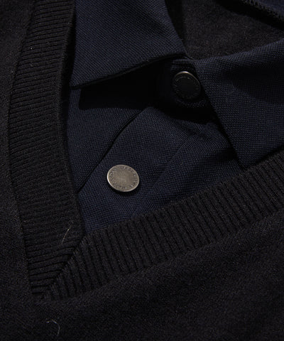 M GN LAYERED VEST LS POLO LR3IP71M