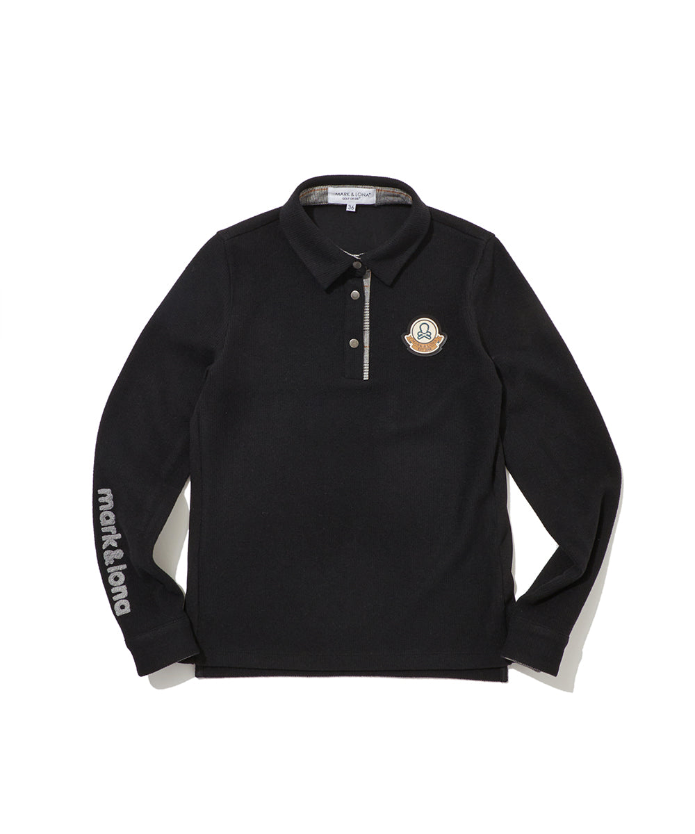 W GN CHECK POINT COLLAR LS POLO LR3IP72F