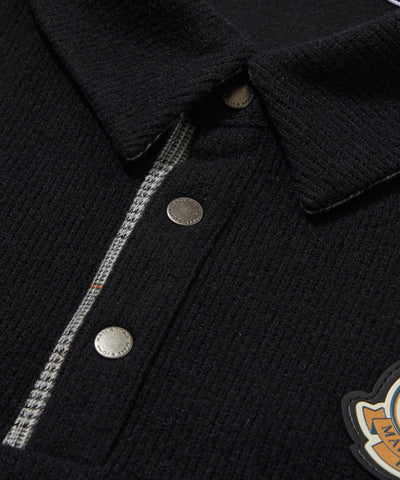 M GN CHECK POINT COLLAR LS POLO LR3IP72M