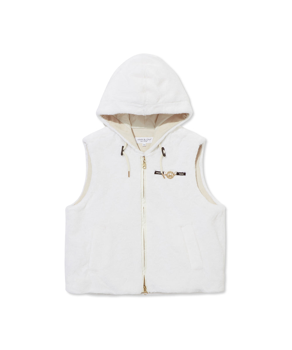 W GN FAKE FUR VEST LR3IV75F