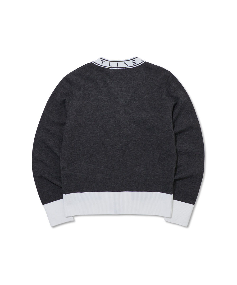 W T-LINE KNIT CARDIGAN LR3XB72F