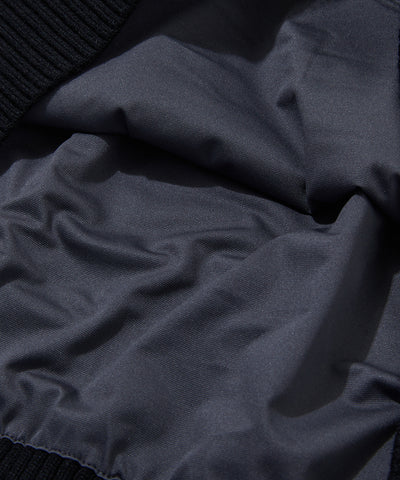 M T-LINE SKULL JQD HALF ZIP-UP KNIT LR3XB74M