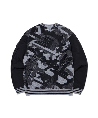 M T-LINE CAMO HYBRID KINT CREW LR3XB75M