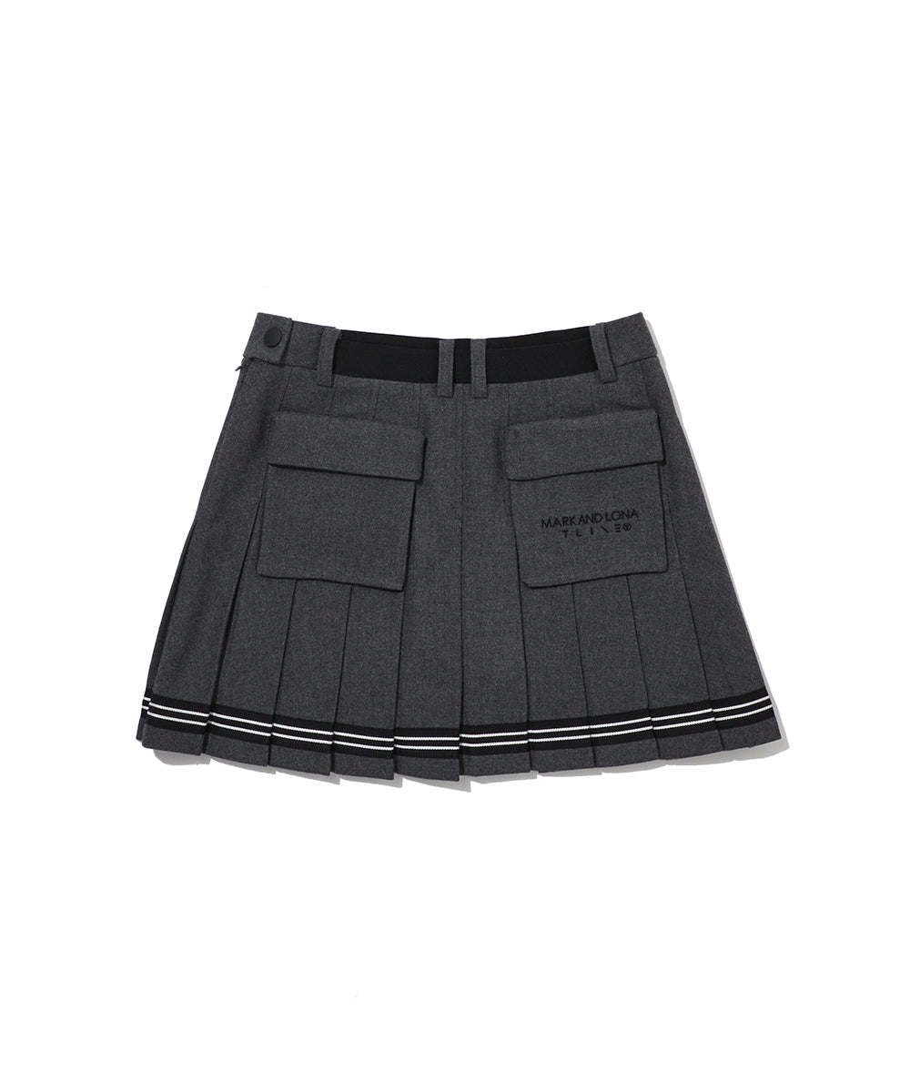 W T-LINE VOLUME POCKET T/R PLEATS SKIRT LR3XE73F