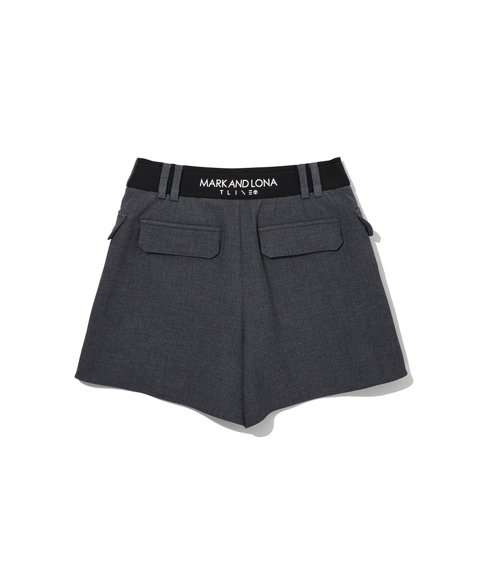 W T-LINE PLEATS SHORT PANTS LR3XF72F
