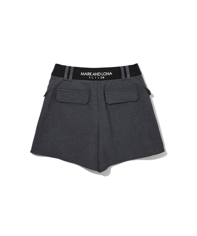 W T-LINE PLEATS SHORT PANTS LR3XF72F