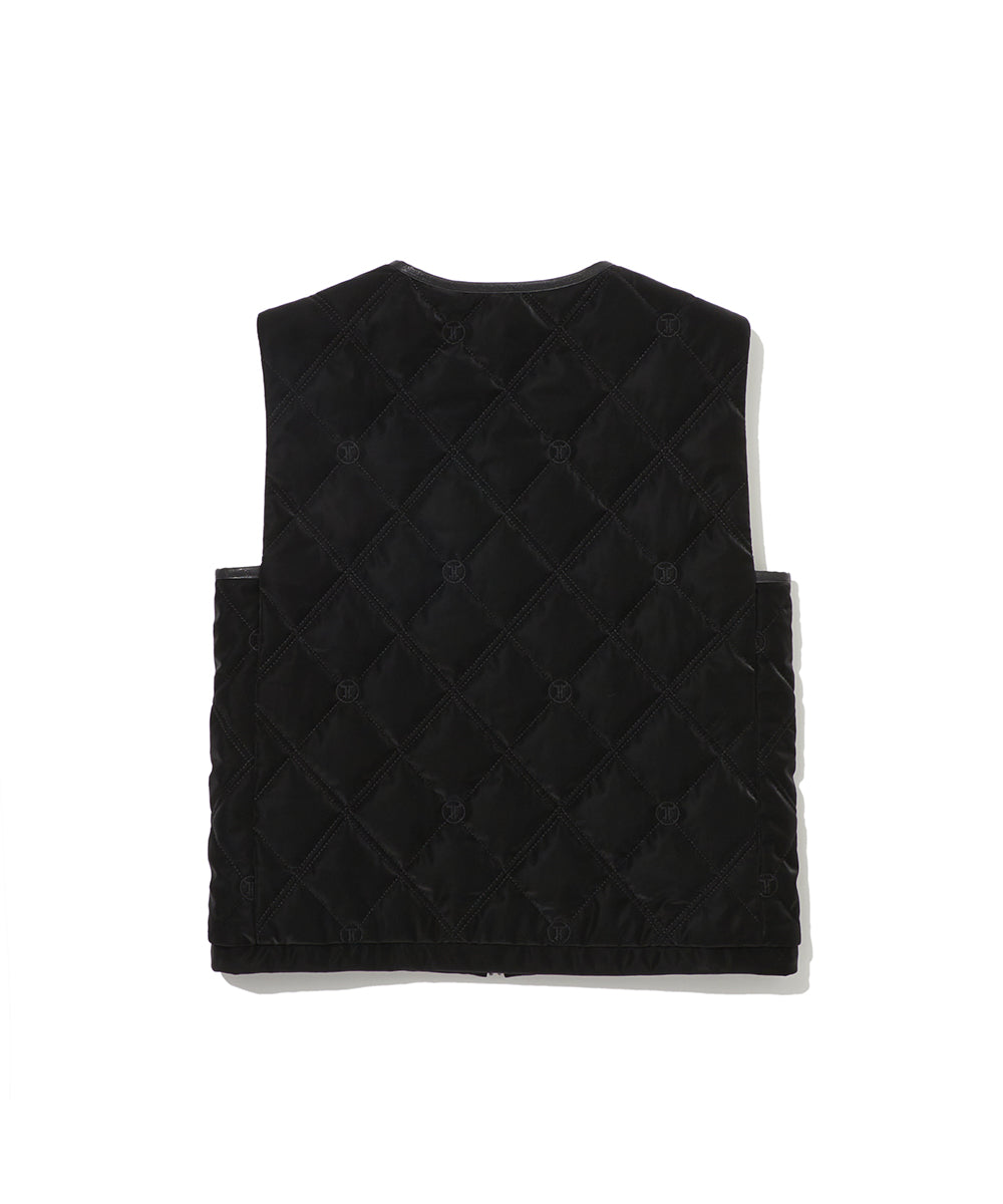W T-LINE WOVEN DOWN QUILTING VEST LR3XV73F