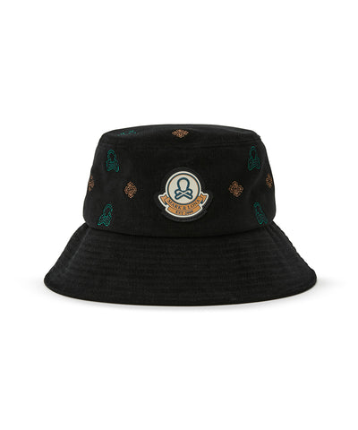 U GN LOGO PATTERN CORDUROY BUCKET HAT LR3YJ82U