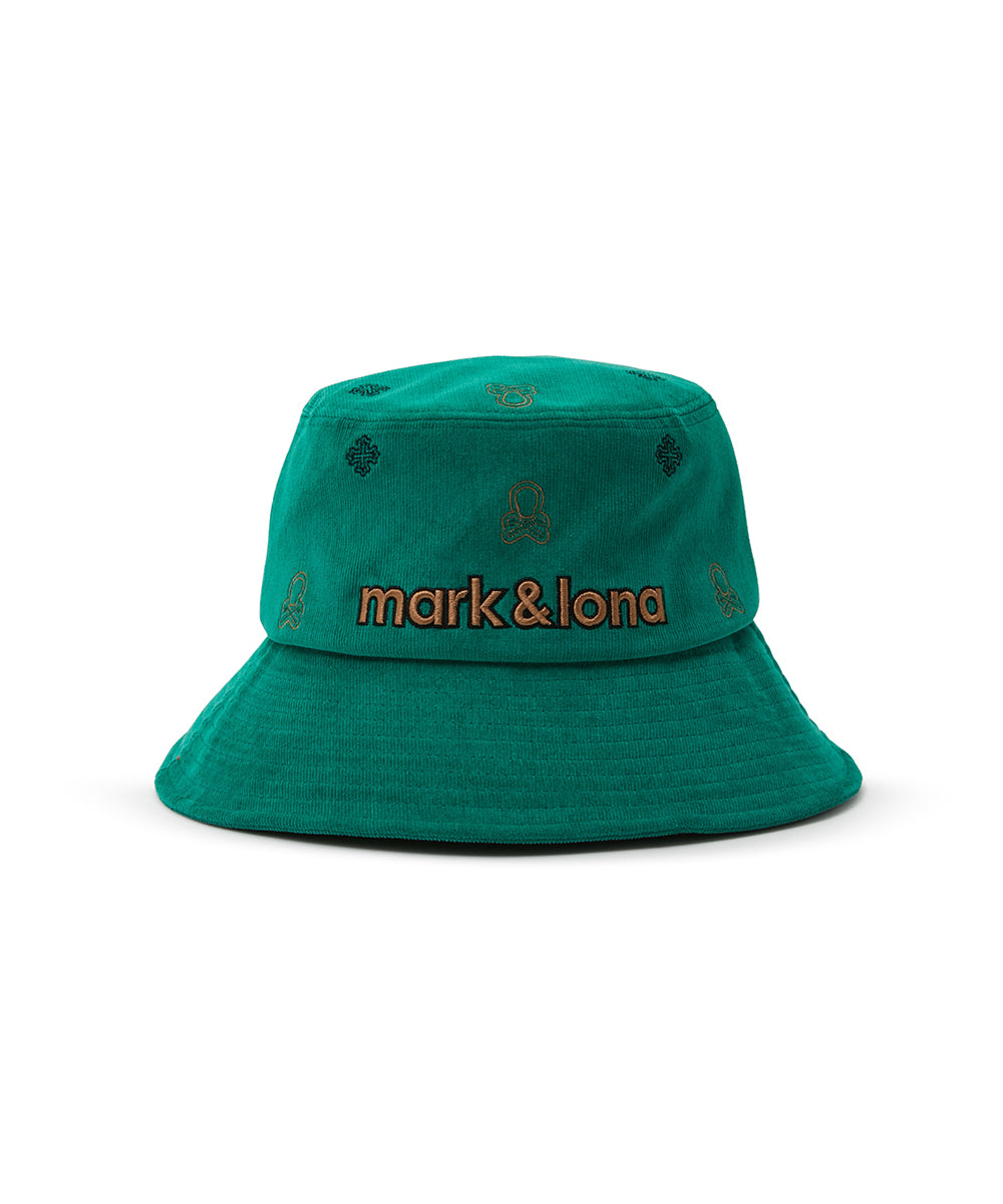 U GN LOGO PATTERN CORDUROY BUCKET HAT LR3YJ82U