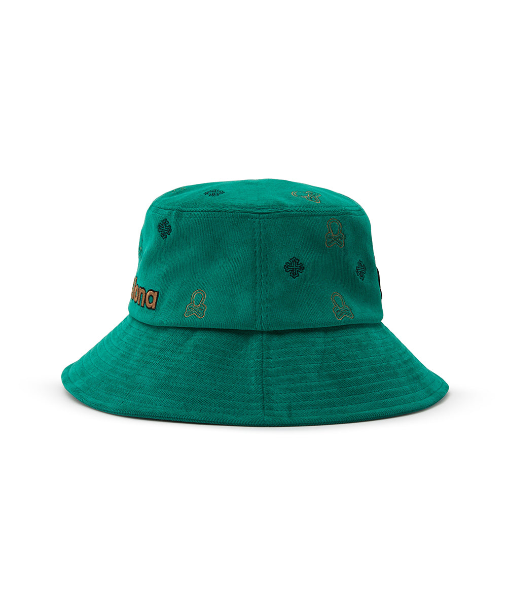 U GN LOGO PATTERN CORDUROY BUCKET HAT LR3YJ82U