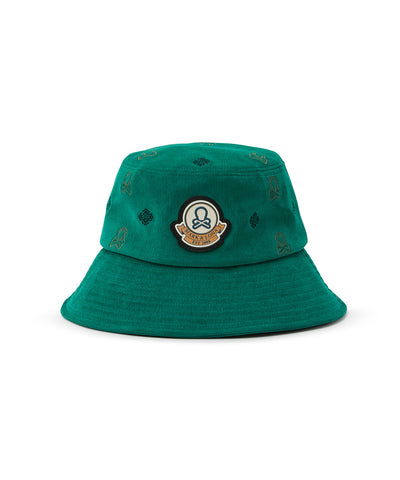 U GN LOGO PATTERN CORDUROY BUCKET HAT LR3YJ82U