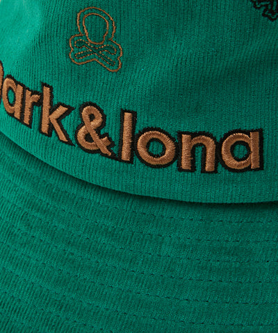 U GN LOGO PATTERN CORDUROY BUCKET HAT LR3YJ82U