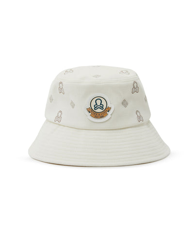 U GN LOGO PATTERN CORDUROY BUCKET HAT LR3YJ82U