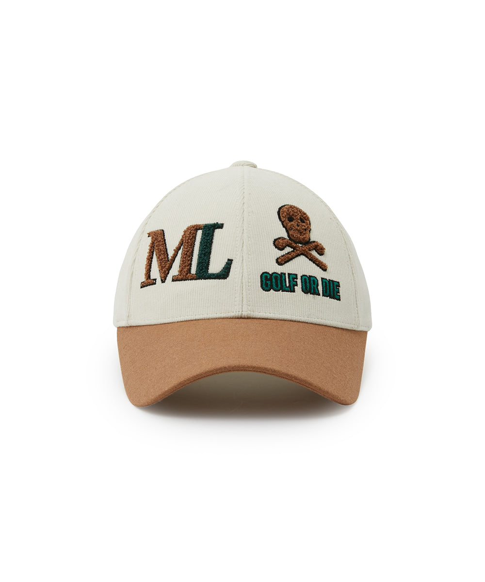 U GN CORDUROY LEATHER MIXED CAP LR3YP83U