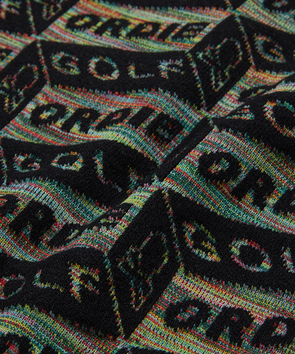 W GN BLOCK PATTERN CREW KNIT LR4IB93F
