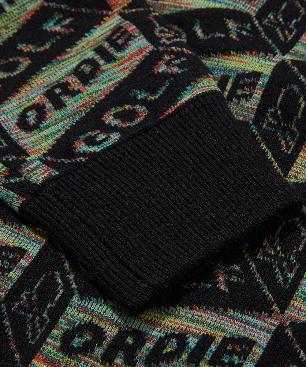 W GN BLOCK PATTERN CREW KNIT LR4IB93F