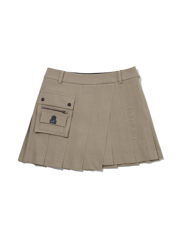 W DETACHABLE POCKET PLEATS SKIRT LS3XE72F