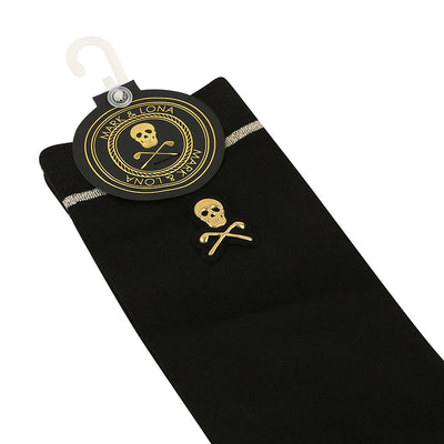 SKULL EMBROIDERY KNEE SOCKS LY7YSY1F