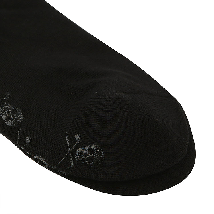 SKULL EMBROIDERY KNEE SOCKS LY7YSY1F