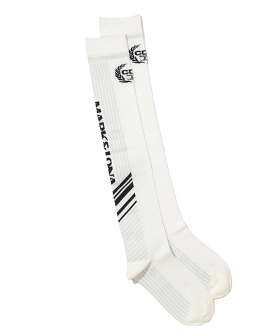 M CD BACK VERTICAL LOGO POINT CABLE KNEE SOCKS LQ3YS71F