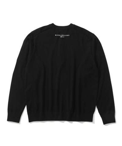 M CD TRIANGLE LOGO POINT HALF ZIP-UP KNIT CREW LQ3CB51M