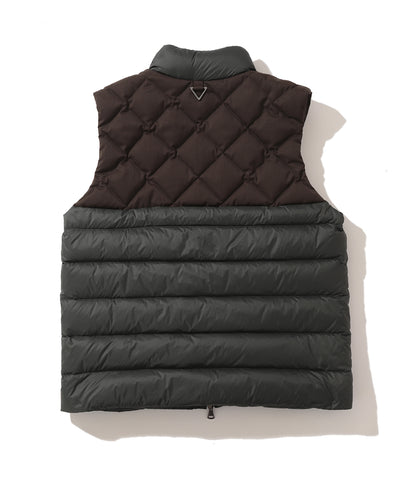 M CD QUILTING 2-BLOCK POINT DOWN VEST LQ4CV59M