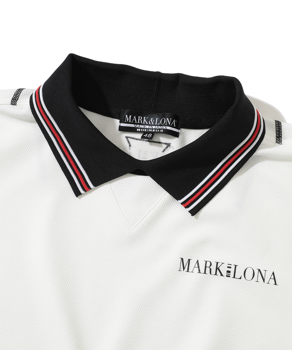 M CD SOLID RIBBED SS POLO LR2CX52M