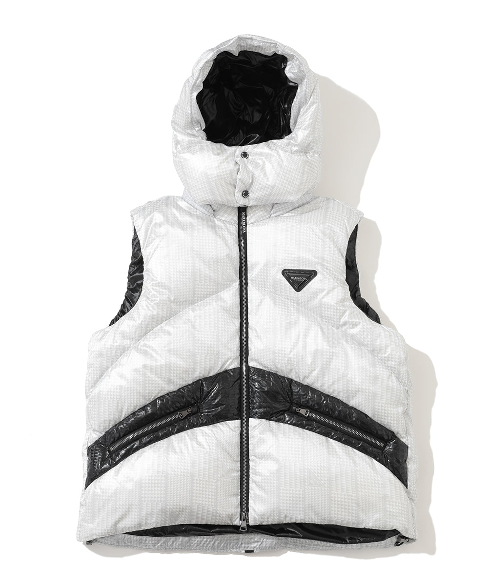 M CD GLEN CHECK PATTERN DOWN VEST LR3CV52M