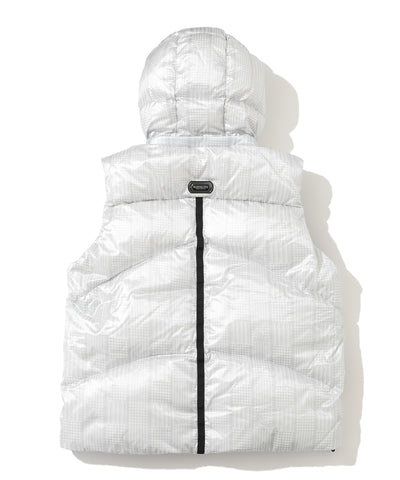 M CD GLEN CHECK PATTERN DOWN VEST LR3CV52M