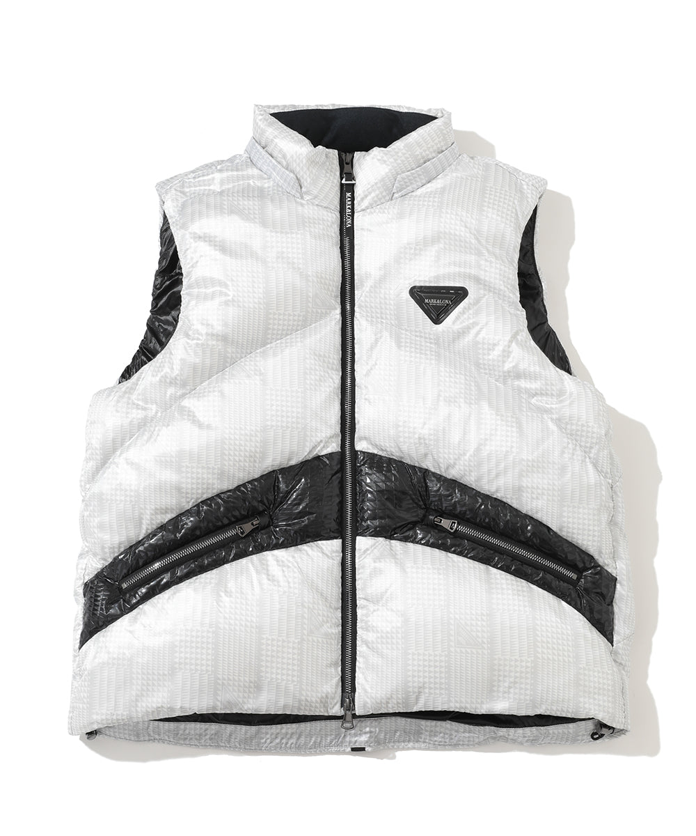 M CD GLEN CHECK PATTERN DOWN VEST LR3CV52M