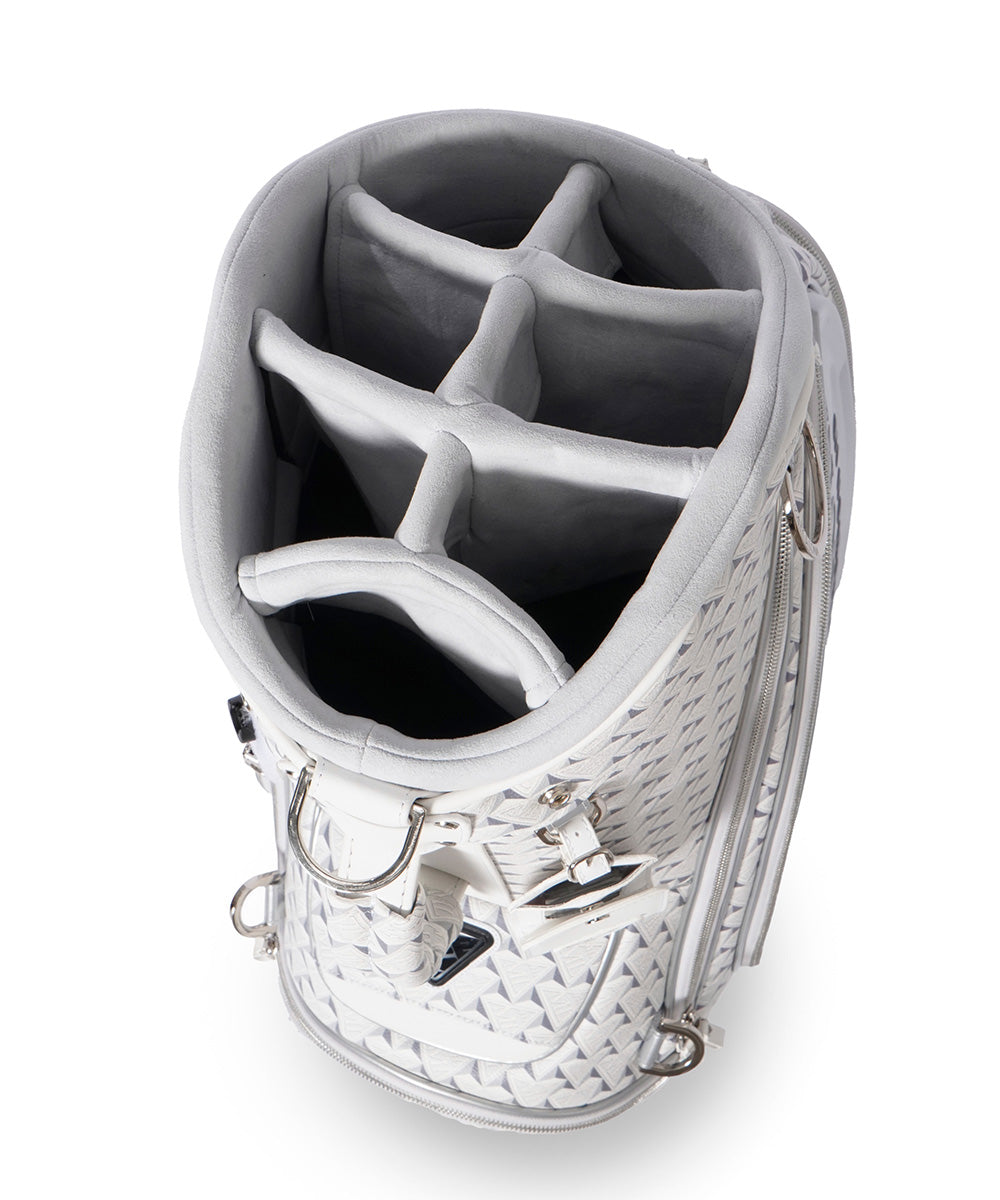 U CD PYRAMID STUD PATTERN SYNTHETIC LEATHER CADDIE BAG LR1ZC52U