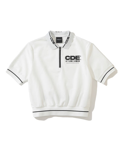 W CD BIG LOGO POINT HALF ZIP-UP SS POLO LQ2CX56F