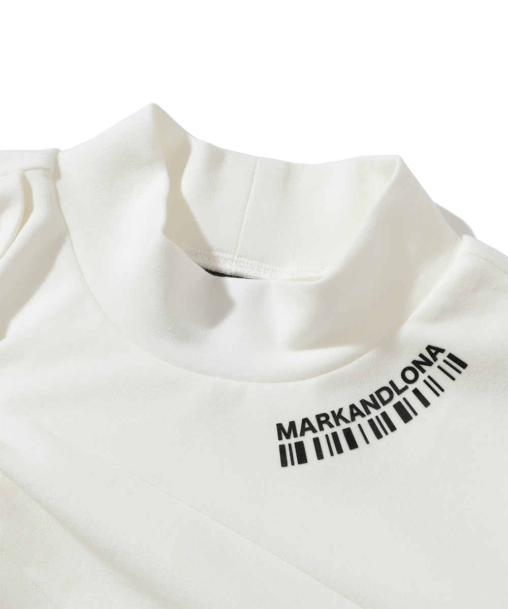 W CD BARCODE LOGO & TWIST POINT MOCK-NECK SS T-SHIRTS LQ3CA50F