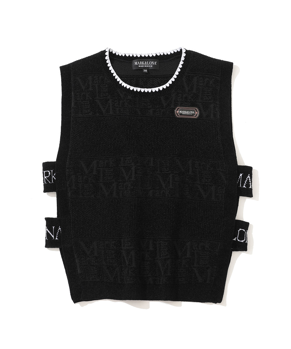 W CD SIDE TAPED KNIT VEST LR3CV53F