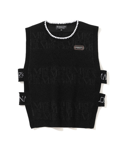 W CD SIDE TAPED KNIT VEST LR3CV53F