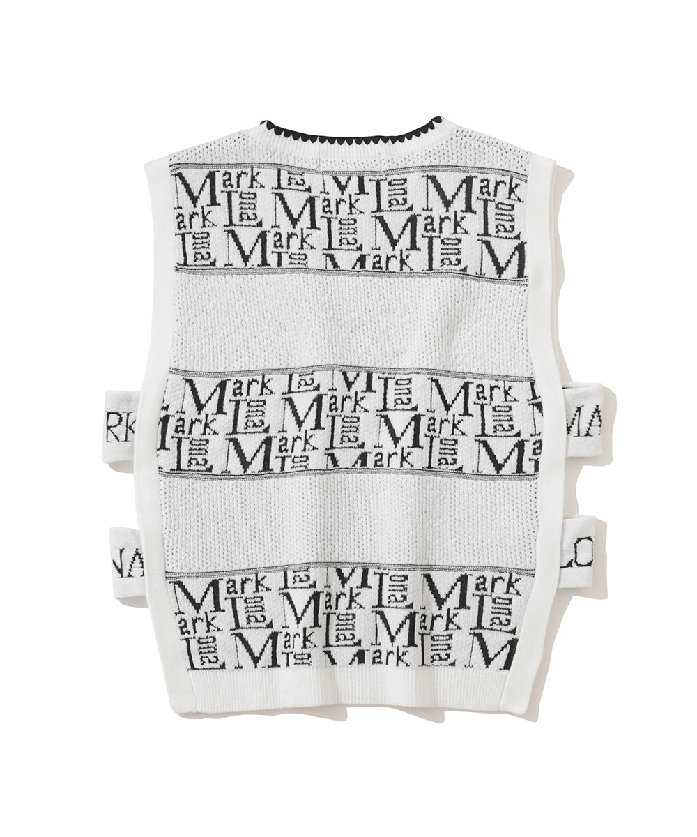 W CD SIDE TAPED KNIT VEST LR3CV53F