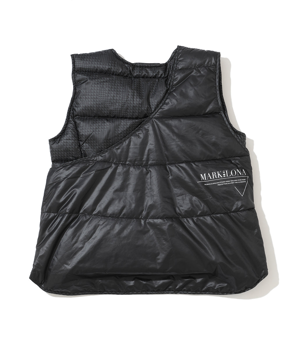 W CD GLEN CHECK PATTERN DOWN VEST LR4CV55F