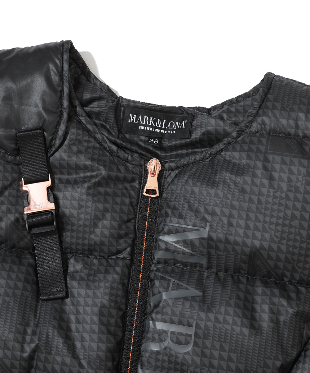 W CD GLEN CHECK PATTERN DOWN VEST LR4CV55F
