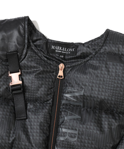 W CD GLEN CHECK PATTERN DOWN VEST LR4CV55F