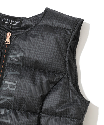 W CD GLEN CHECK PATTERN DOWN VEST LR4CV55F