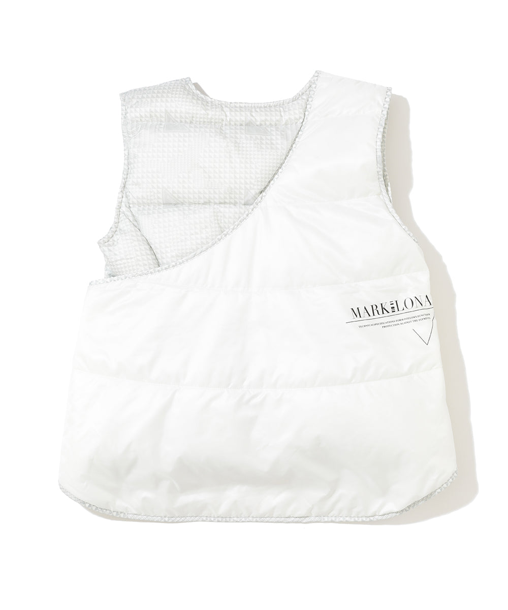W CD GLEN CHECK PATTERN DOWN VEST LR4CV55F
