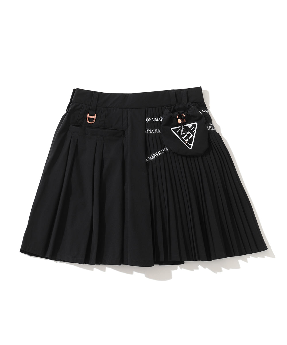 W CD UNBALANCED PLEATS SKIRT LR3CE50F