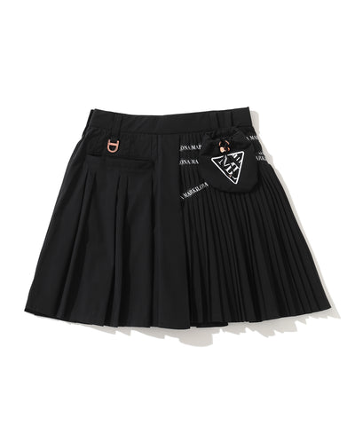 W CD UNBALANCED PLEATS SKIRT LR3CE50F