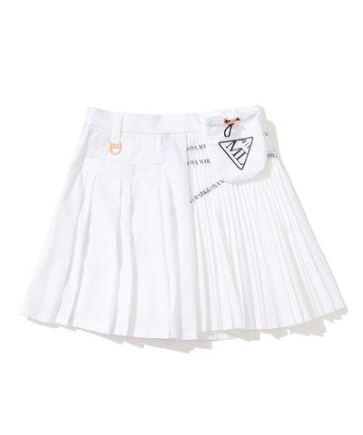 W CD UNBALANCED PLEATS SKIRT LR3CE50F