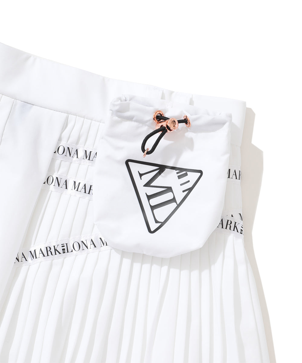 W CD UNBALANCED PLEATS SKIRT LR3CE50F