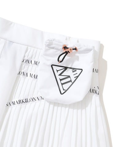 W CD UNBALANCED PLEATS SKIRT LR3CE50F