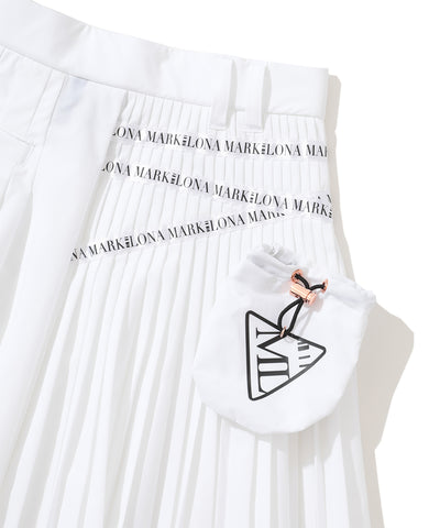 W CD UNBALANCED PLEATS SKIRT LR3CE50F
